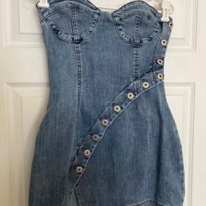 Jessie James Decker Kittenish Denim Cocktail Dress